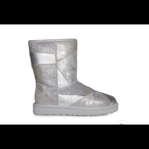 Silver Classic Glitter Ugg Boots